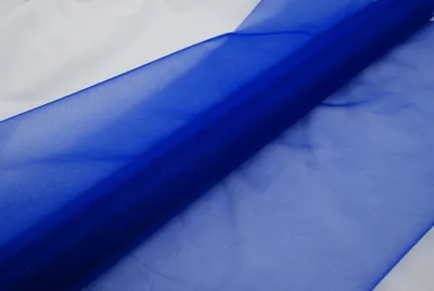 Produktbild von Organza blau 10 m x 70 cm - Organzastoff Dekostoff