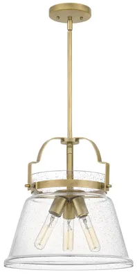 Immagine prodotto di Lampadario Contemporaneo Wimberley Acciaio Ottone Antico 3 Luci E27