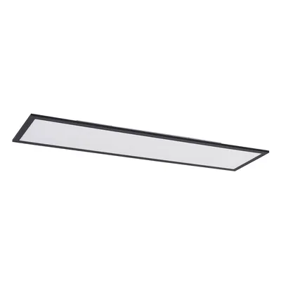Produktbild von Lindby LED-Panel Nelios, 120 x 30 cm, CCT, schwarz, Metall