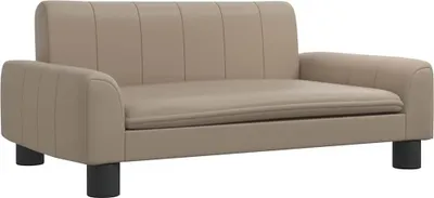 Produktbild von vidaXL Hundebett Cappuccino-Braun 70x45x30 cm Kunstleder