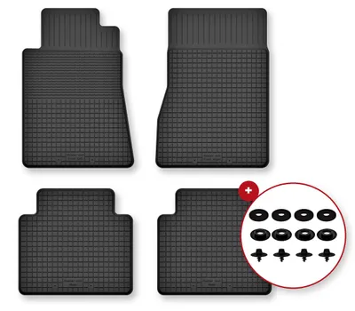 Immagine prodotto di Tappetini gomma vasca per Mercedes W221 2005-2013 Set 4 pezzi con clip