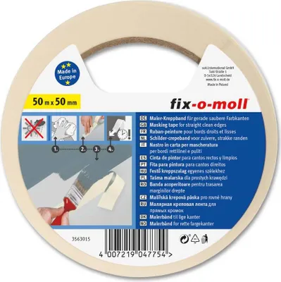 Produktbild von Kreppband Flachkrepp fix-o-moll 50m x 50mm