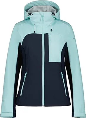 Produktbild von Icepeak Broadus Softshelljacke für Damen leicht und Wasserabweisend, Farbe:Türkis, Größe:38