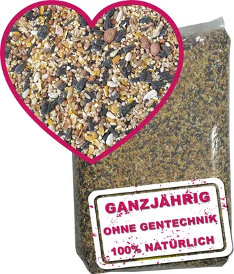 Produktbild von WILDVOGEL-VITAL 30 kg - Premium Ganzjahresfutter für Wildvögel/Gartenvögel mit Erdnüssen und französischen Sonnenblumenkernen - OHNE GENTECHNIK!…
