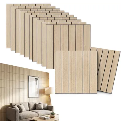 Image de Lot de 12 panneaux muraux 3D adhésifs