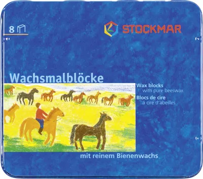 Produktbild von 10X Stockmar 204884258 Wachsmalblock 8er sort