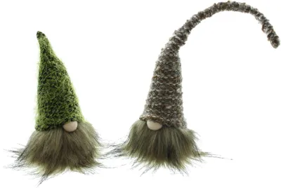 Produktbild von 2erSet Dekofigur Wichtel Zottel Gartenfigur Gartendeko Garten Terrasse Figur