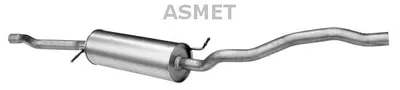Produktbild von ASMET 03.098 Mittelschalldämpfer Schalldämpfer für VW SHARAN (7M8, 7M9, 7M6) für SEAT Alhambra (7V8, 7V9) für FORD GALAXY (WGR)