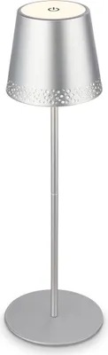 Zdjęcie produktu dla Lampa stołowa LED na akumulator 38 cm 2,6W 280lm 2600mAh akumulator USB-C chrom Briloner