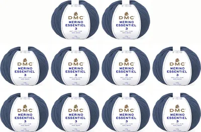 Obrázek produktu pro 10x DMC Merino Essentiel-3 – příze DK složená z 50 % merino vlny a 50 %.Polyakrylu, 8148, (barva 987)