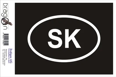 Produktbild von Aufkleber / Autoaufkleber - JDM / Die cut / Auto / OEM - Slowakei SK - 110x60 mm pink - Heckscheibe / Heckscheibenaufkleber