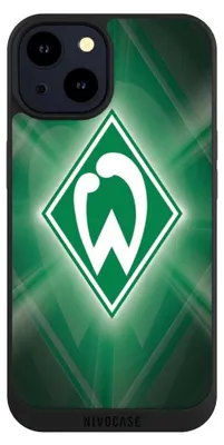 Produktbild von NIVOCASE Handyhülle für Apple iPhone 14  Hülle NIVOpure Case Schwarz Offizielles Lizenzprodukt SV Werder Bremen Wappen