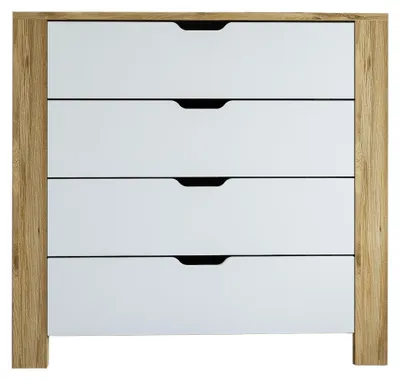 Produktbild von Pastena - Kommode, 90x42x85h cm Eiche Braun, 4 Schubladen