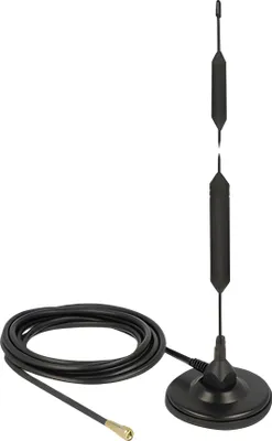 Zdjęcie produktu dla DeLOCK 12418, 5 dBi, 0.824 - 0.96 / 1.71 - 1.99 GHz, 50 Ω, Antena dookólna, SMA, Męska
