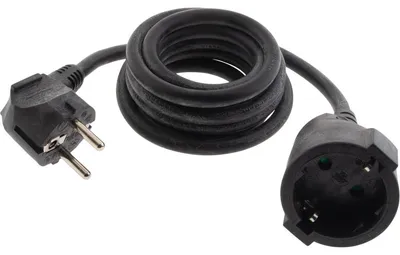 Productafbeelding van Schuko verlengkabel HO5VV-F 3G1,5mm² 2m zwart