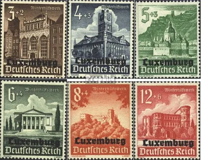 Produktbild von Briefmarken Luxemburg (Dt.Bes.2.WK.) 1941 Mi 33-38 gestempelt Winterhilfswerk