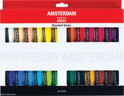 Produktbild von ROYAL TALENS Acrylfarbe AMSTERDAM Introset III 24 x 20 ml