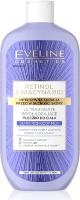 Obrázok produktu pre Eveline Cosmetics Retinol&Niacynamid – telové mlieko, hydratácia, upokojenie
