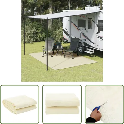 Produktbild von The Living Store Campingteppich Creme 3x2,5 m