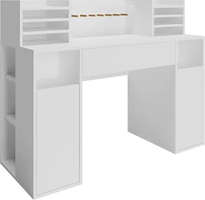 Produktbild von Vicco Biurko , 126.8 x 50 cm XL z półkami, Biały