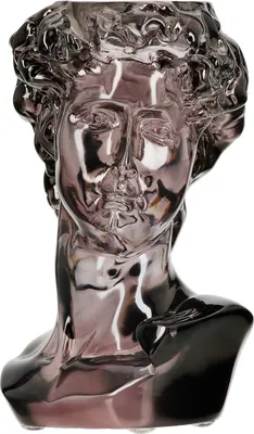 Produktbild von GILDE Teelichtleuchter, Davidskopf, "Gris", Acryl, grau,  L. 9 cm, B. 10 cm, H. 15 cm 59648