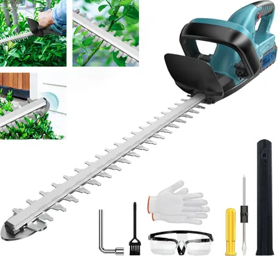 Produktbild von 500W Akku Heckenschere mit Bürstenlosem Motor–530 mm Schnittlänge, kompatibel für Makita 18V Akku,für Hecken & Sträucher,20 mm Schnittstärke,onhe akku