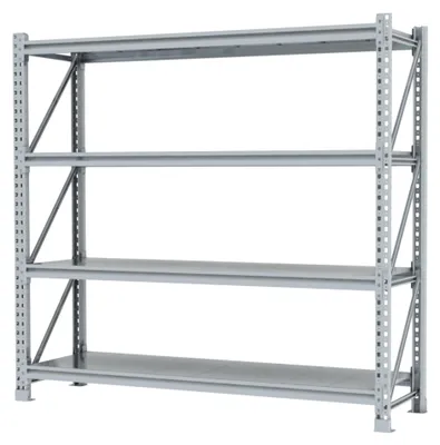 Produktbild von Povag Schwerlastregal, 450 kg Fachlast, Lagerregal mit 4 Ebenen, 200x214x60 cm