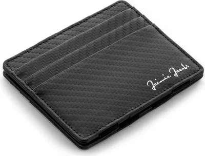 Produktbild von Flap Boy Slim ohne Münzfach Magic Wallet integrierter RFID Schutz Magischer Geldbeutel Echtleder (Carbon)