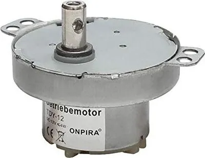 Produktbild von Getriebemotor 12V DC Langsamläufer Elektromotor Drehteller Spiegelkugelmotor 2,5 U/min