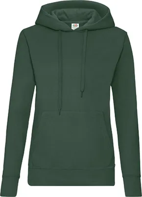 Produktbild von Fruit of the Loom 62-038-0 | Lady-Fit Classic Hooded Sweat - Farbe: Bottle Green - Größe: L