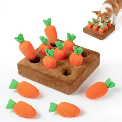 Produktbild von Schnüffelspiele Hund 12 Karotten Intelligenzförderung Karottenfeld