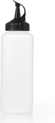Zdjęcie produktu dla OXO 11219300 Średniej wielkości butelka z podziałką do 350 ml, Ø 5,8 cm, wys. 20,3 cm, przezroczysta/czarna