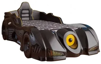 Produktbild von Designer Braunes Kinderbett Rennwagenbett Jugendzimmer Schlafmöbel