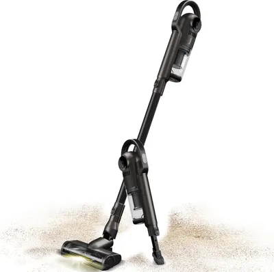 Produktbild von TurboTronic Akku Staubsauger - IQ9 - kabelloser 2in1 Stabstaubsauger & Handstaubsauger, 10 kPa Saugleistung, 35 Min Laufzeit, beutellos, LED-Bodenbürste Black