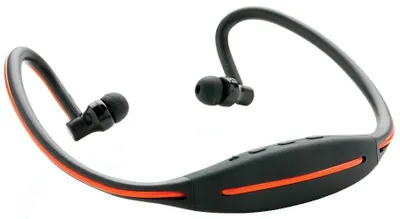 Produktbild von XD Collection laufender led-Kopfhörer Bluetooth 15,4 cm 2-teilig, Farbe:Schwarz,Orange