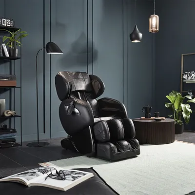 Produktbild von HOME DELUXE - Massagesessel SUENO Schwarz - inkl. komplettem Zubehör I Massagestuhl Relaxsessel mit Wärmefunktion