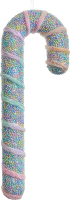 Produktbild von Clayre & Eef Weihnachtsanhänger Zuckerstange 34 cm Rosa Kunststoff