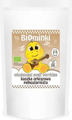 KASZKA MANNA ORKISZOWA PEŁNOZIARNISTA BEZ DODATKU CUKRÓW BIO 200 g - BIOMINKI