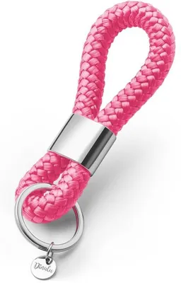 Produktbild von Silberner Schmuckschlüsselanhänger (glänzender Rosa)