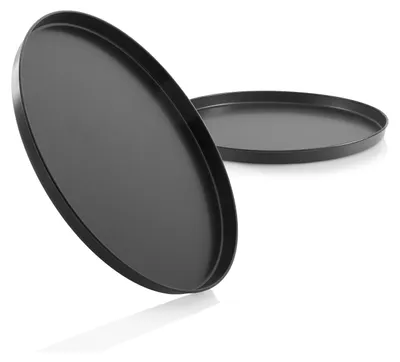 Obrázek produktu pro sada 2 plechů na pizzu - kulatý 28 cm, nepřilnavý, univerzální, plech na křupavou pizzu, vyrobeno v Německu