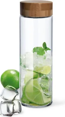 Image de SIMAX EXCLUSIVE PURE AQUA BOTTLE Gourde 1 l avec couvercle en bambou