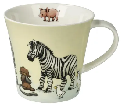 Produktbild von Goebel Coffee-/Tea Mug Anouk - Tierisch gut!, Fine Bone China, Bunt, 350 ml, 23600191