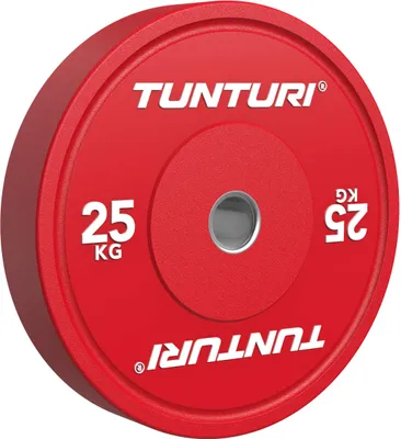 Productafbeelding van Tunturi Platinum gewichtsschijven – Haltersgewichten – Gewichtsschijven – 1x 25 kg – Rood