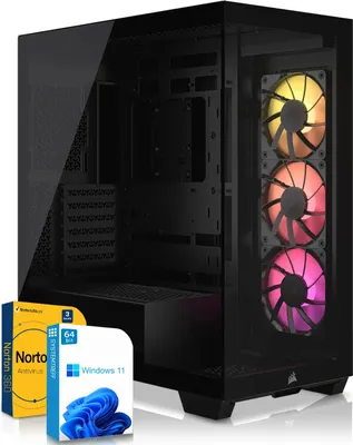 SYSTEMTREFF High-End Gamer Computer - Ryzen 5 9500F - 6x 3.8GHz - Nvidia GeForce RTX 5070 12GB - 32GB DDR5 - 1TB NVMe - Windows 11 Pro - Desktop PC