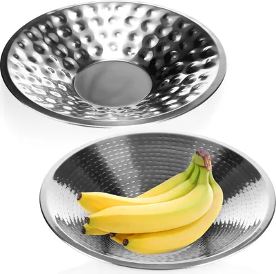 Produktbild von COM-FOUR® 2x Deko-Schale aus Metall - dekorative Design-Schüssel