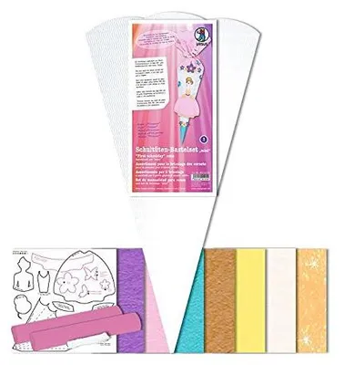 Produktbild von Schultüte Bastelset Mini Prinzessin 41cm sechseckig inkl. Anleitung, DIY