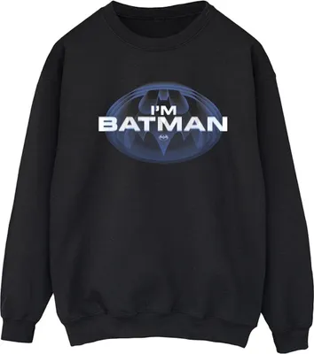 Produktbild von DC Comics - "I'm Batman" Sweatshirt für Damen BI41075 (L) (Schwarz)