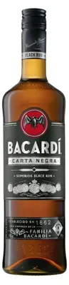 Produktbild von Bacardi Carta Negra Rum 37.5% Vol. 0.7L