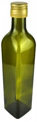 Produktbild von MARASCA Glasflasche 500ml mit schwarzem Verschluss für Öl