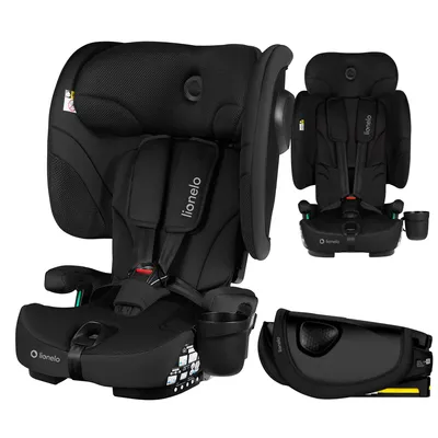 Image de Siège enfant Lionelo Nelly i-Size 76-150 cm Réglage de l'inclinaison du dossier (4 positions), Montage : ISOFIX et ceinture Top-Tether - Noir